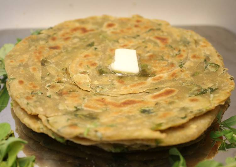 Easiest Way to Prepare Any-night-of-the-week Methi Laccha Paratha