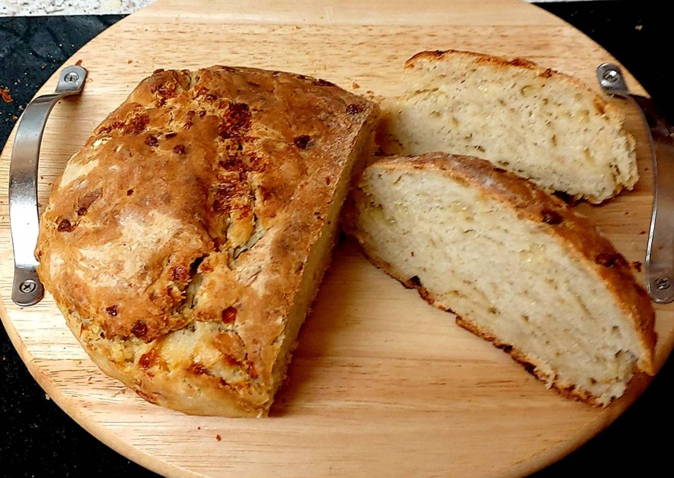A Rustic Crusty Garlic Cheesy Loaf ðŸ˜ƒ
