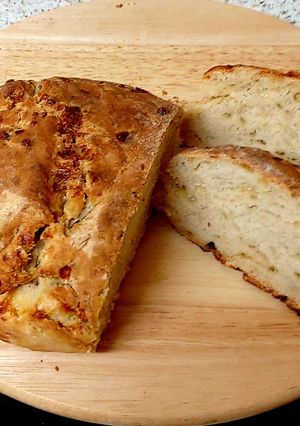 A picture of A Rustic Crusty Garlic Cheesy Loaf 😃.