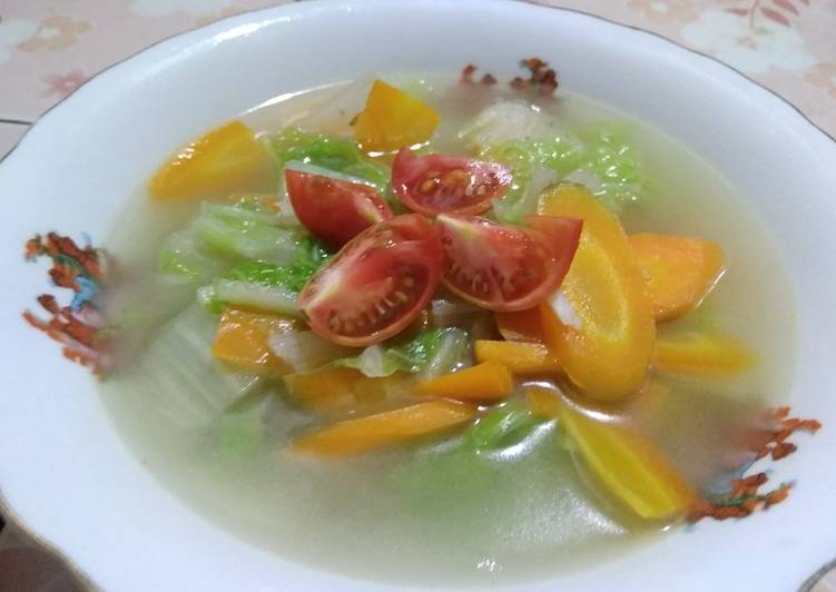 Sup Wortel Sawi Putih untuk diet