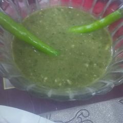 Green chutney A picture of Green chutney.