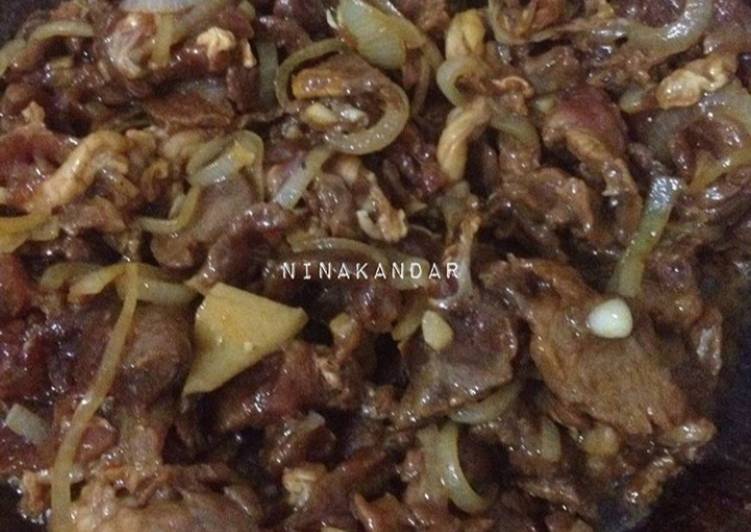 Beef teriyaki ala ala bunda