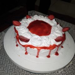 Eggless Strawberry Cake A picture of Eggless Strawberry Cake.