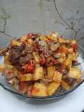 Balado Kentang Hati Ampela Ayam