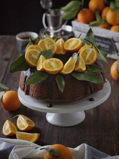 صورة لوصفة كيكة الشوكولاته بالبرتقال