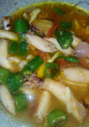 Foto resep Tumis cumi asin pedas
