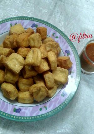 Foto resep Tahu goreng dengan sambel tomat