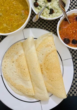 A picture of Plain crisp instant Dosa.