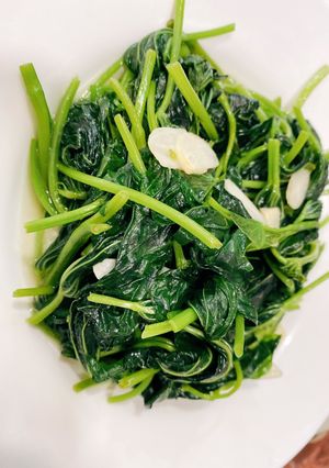 清炒地瓜葉 的食譜成品照片