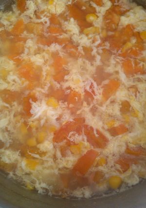 Foto resep Sup Jagung Wortel Irit Sehat