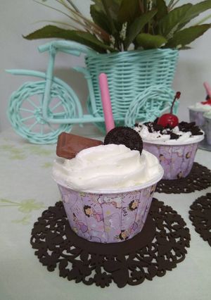 Foto resep Hokkaido cup cake frosting whipping cream