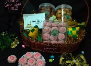 Foto resep Strawberry Cheese Coconut Cookies