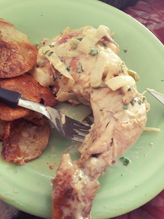 Una foto de Pollo con salsa agridulce. Mostaza y miel