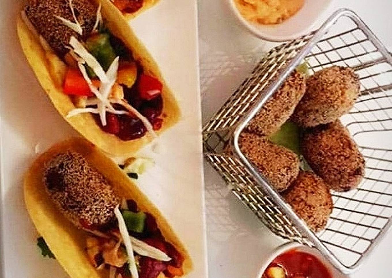 Raw Banana Chickpeas croquettes 🍌