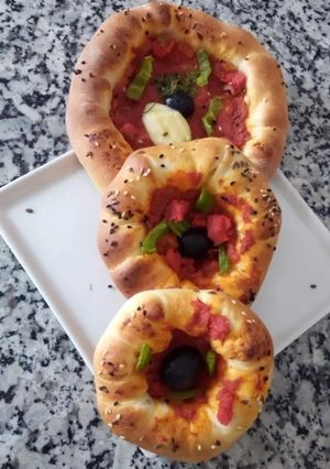 صورة لوصفة بيتزا