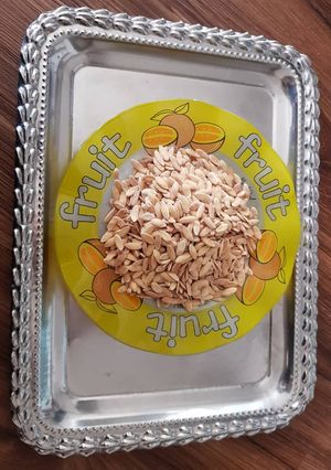 عکسی از دستور تخمه خربزه بوداده