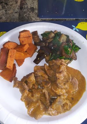 Una foto de Mollejas de pollo guisadas