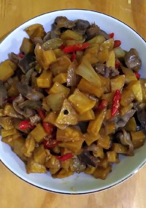 Foto resep Ampela Kentang Saus Lada Hitam