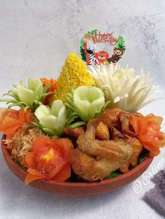 Langkah Gampang Membuat Resep Tumpeng Nasi Kuning Mini Praktis yang Lezat Sekali Anti Ribet, Bisa Manjain Lidah
