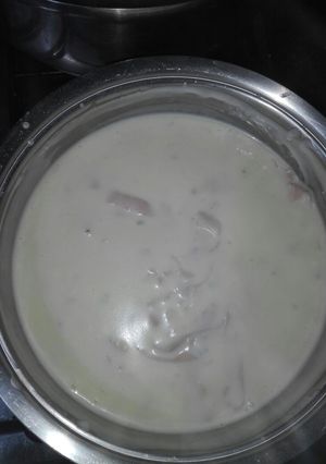 Una foto de Bechamel con Roquefort y jamón de Miriam!!