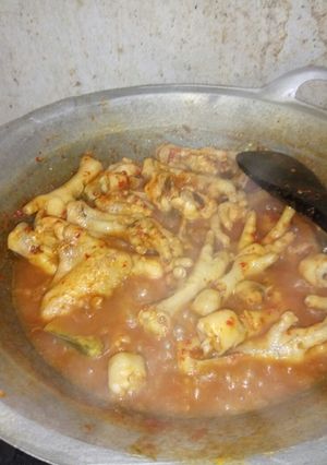 Foto resep Ceker sayap pedas manis