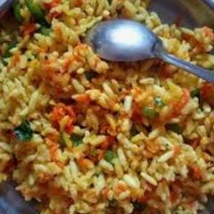 Masala murmura(puffed rice) A picture of Masala murmura(puffed rice).