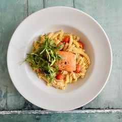 Tomato Salmon Pasta A picture of Tomato Salmon Pasta.
