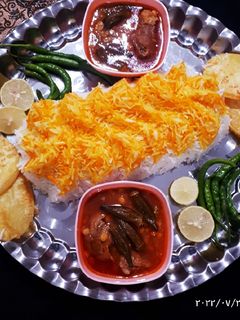 عکسی از دستور خورشت قیمه بامیه