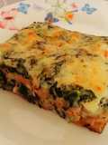 Lasagnetta di fette biscottate con verdure e pecorino