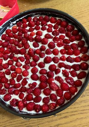 Málnás túrótorta recept fotója
