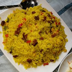 A picture of Fried rice Mein kala.