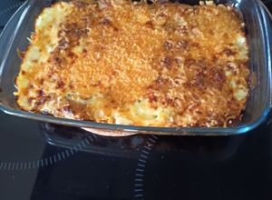 Une photo de Gratin de ravioles dauphiné au poireaux