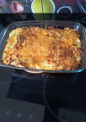 Une photo de Gratin de ravioles dauphiné au poireaux
