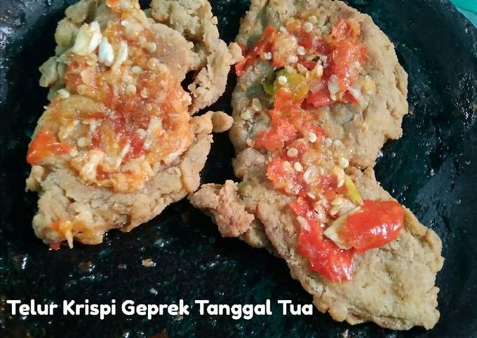 Resep Telur Krispi Geprek (Bokek) Tanggal Tua, Enak
