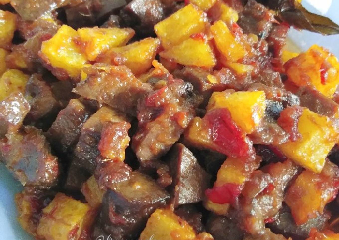 Sambal Goreng Kentang & Hati Sapi