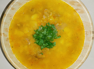 Фото Суп з булгуром та курячими серцями🫀 в мультиварці/Soup with bulgur and chicken hearts in a slow.