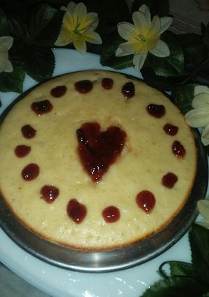 A picture of Jam heart ♥ cake.