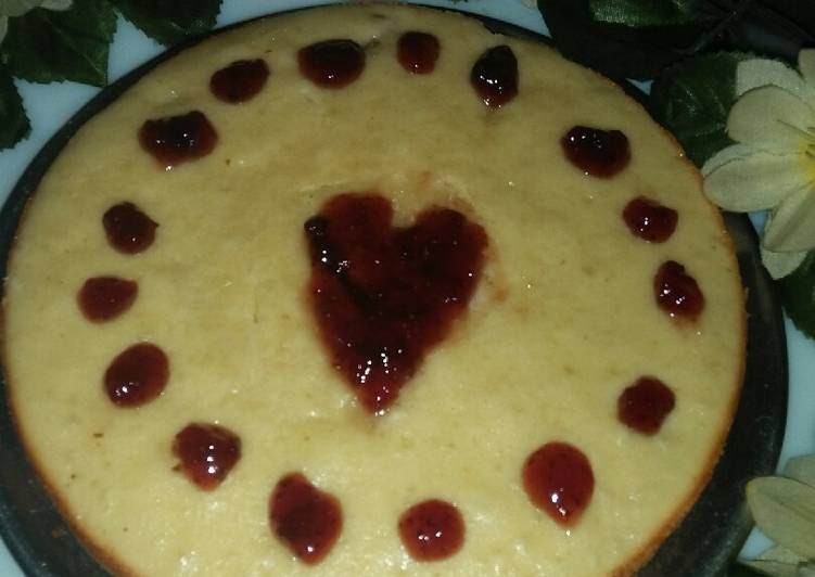 How to Prepare Tasty Jam heart ♥ cake