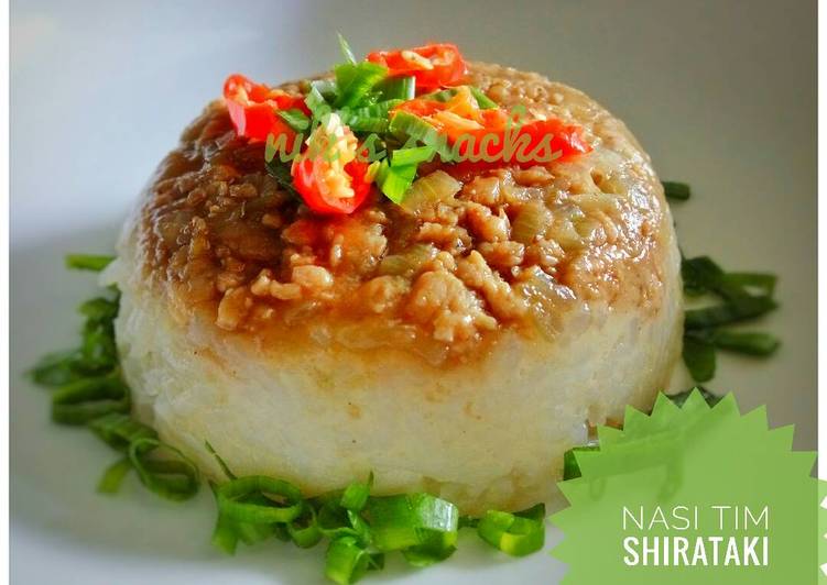 Nasi tim shirataki #ketopad