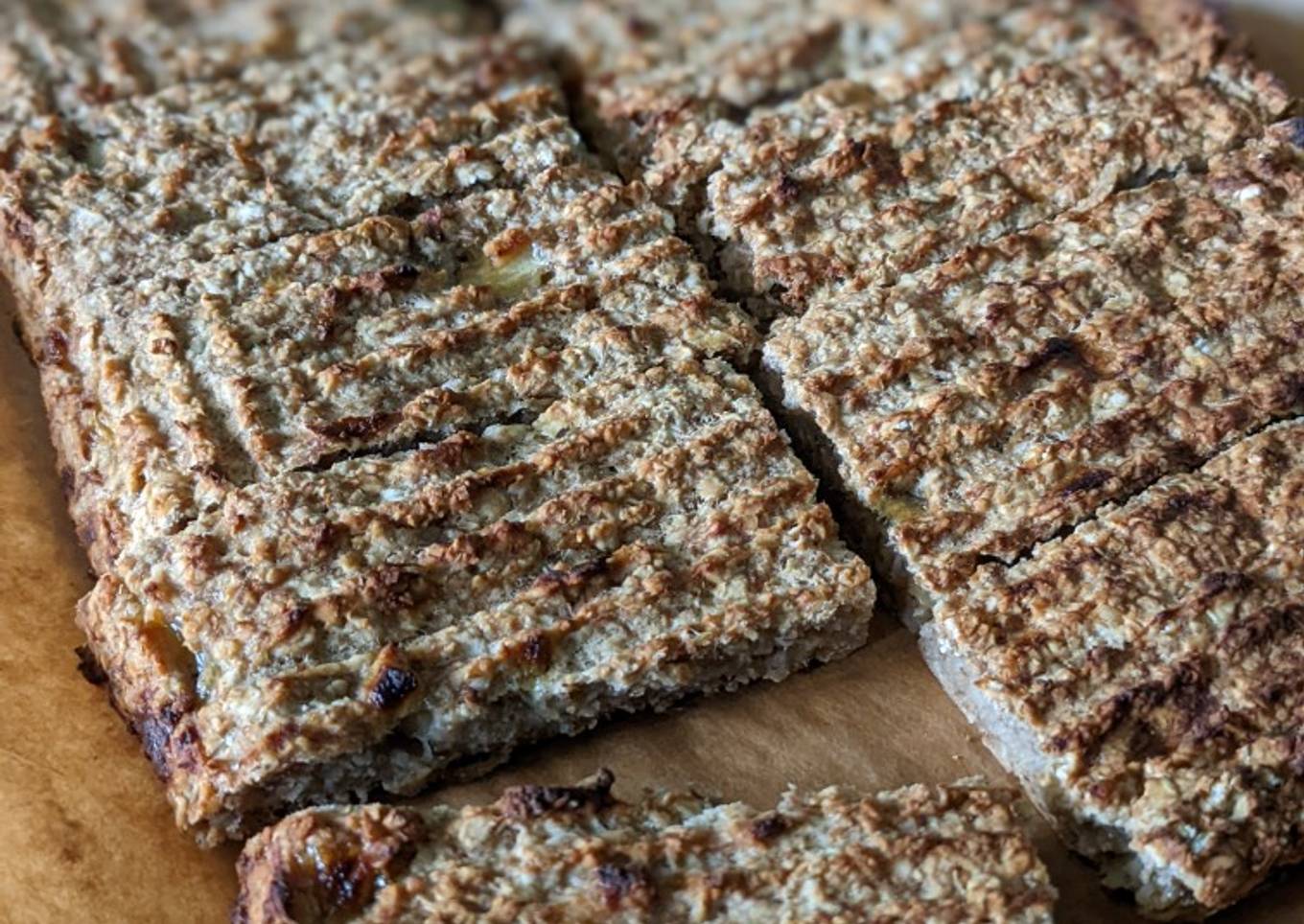 Banana oat bars #vegan #healthy #snack