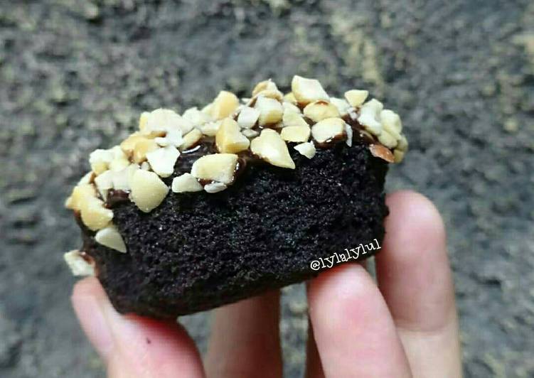 Brownies Kukus Topping Ganache