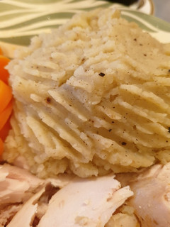 A picture of Death by mashed potatoes.