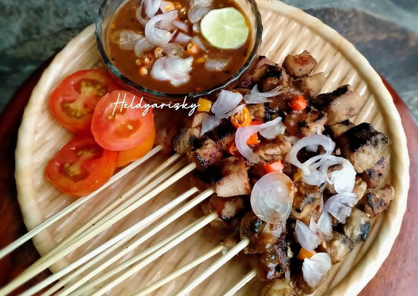 Sate Daging Ikan Tuna Bakar Teflon