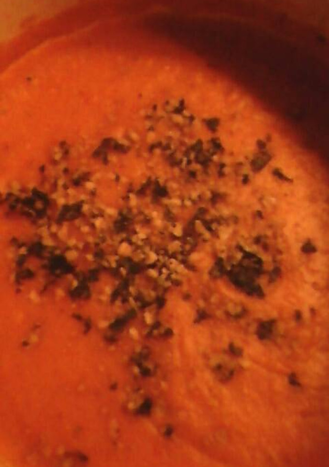 Una foto de Crema de calabaza