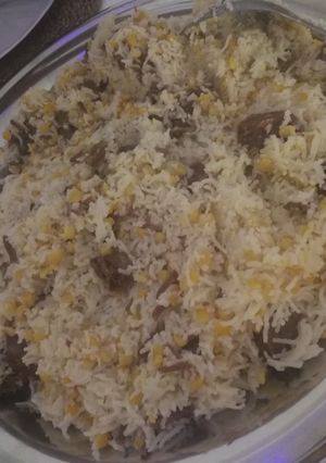 صورة لوصفة رز بحمص باللحم(من المطبخ الحجازي الأصيل)