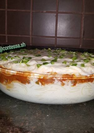 عکسی از دستور ماکارونی با سُس بَشامِل