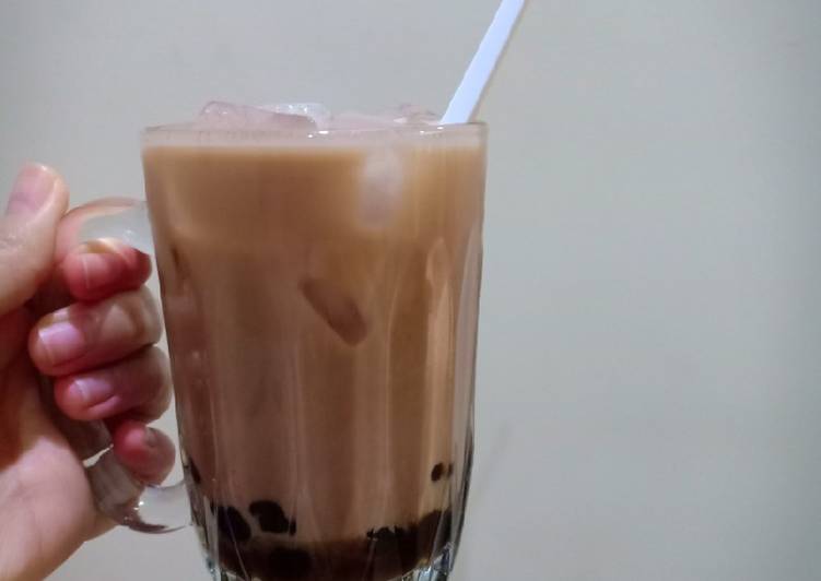 Resep Choco milk Bubble Tea, Lezat Sekali