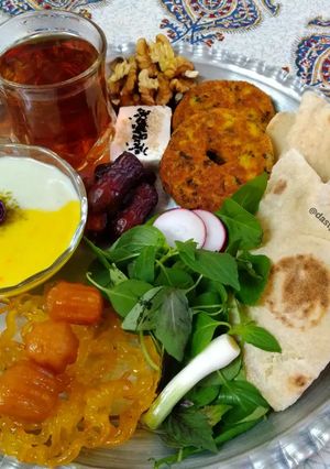 عکسی از دستور سینی افطار