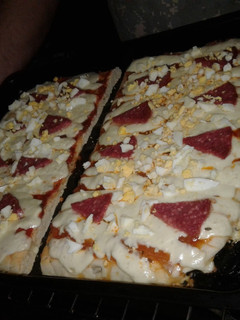 Una foto de Pizza casera de saleme
