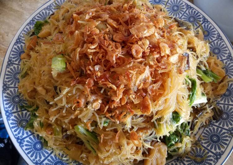 Resep Bihun ayam jamur Anti Gagal